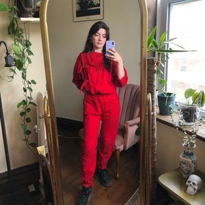 Vintage Red Coveralls / Jumper